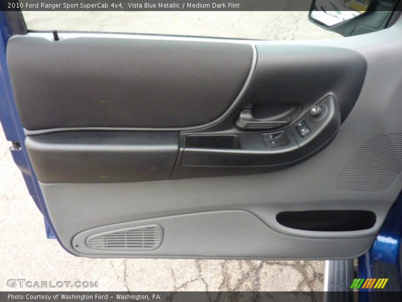 Vista Blue Metallic / Medium Dark Flint 2010 Ford Ranger Sport SuperCab 4x4