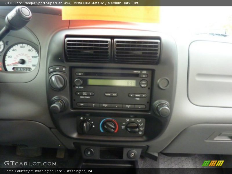 Vista Blue Metallic / Medium Dark Flint 2010 Ford Ranger Sport SuperCab 4x4