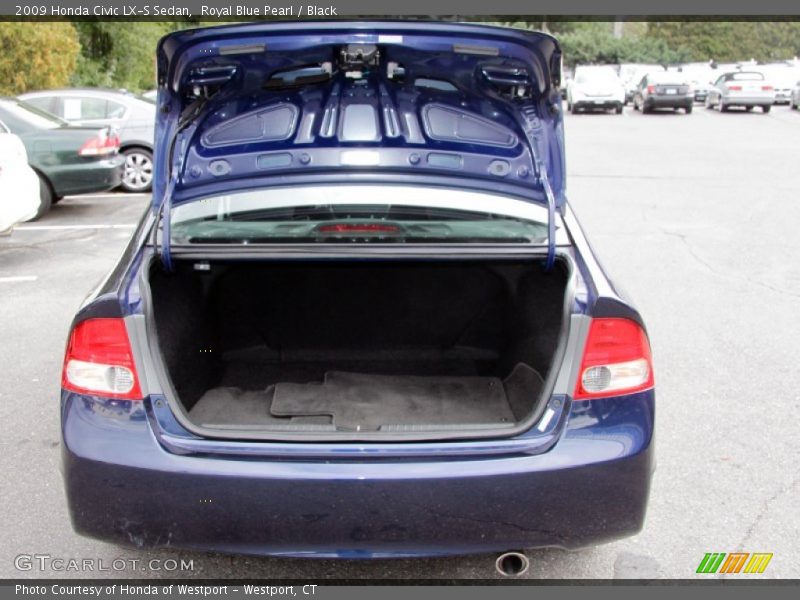 Royal Blue Pearl / Black 2009 Honda Civic LX-S Sedan