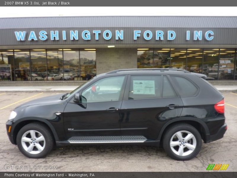 Jet Black / Black 2007 BMW X5 3.0si
