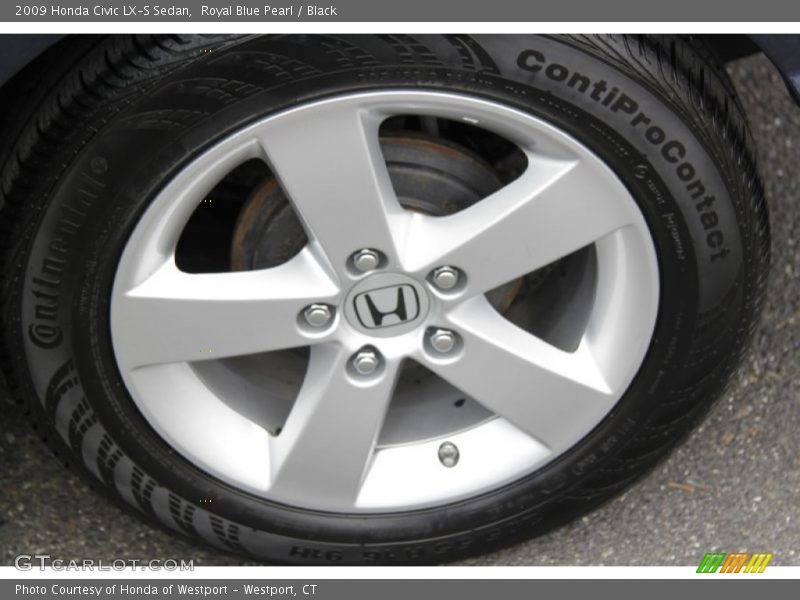 Royal Blue Pearl / Black 2009 Honda Civic LX-S Sedan