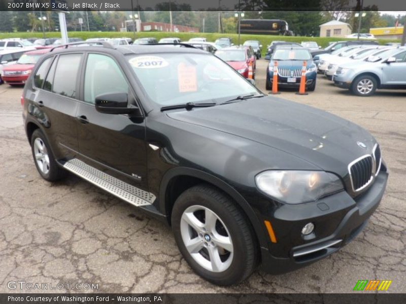 Jet Black / Black 2007 BMW X5 3.0si