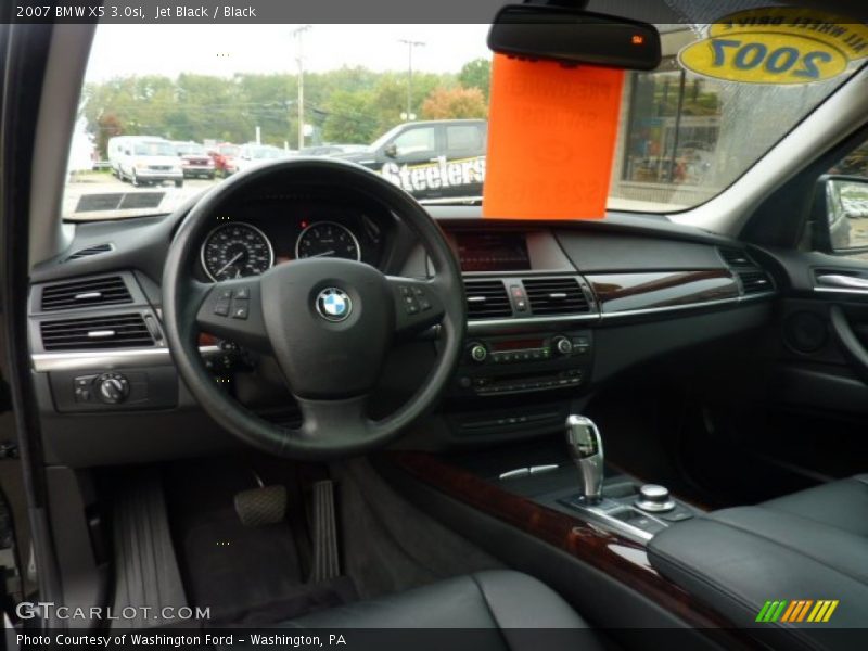Jet Black / Black 2007 BMW X5 3.0si