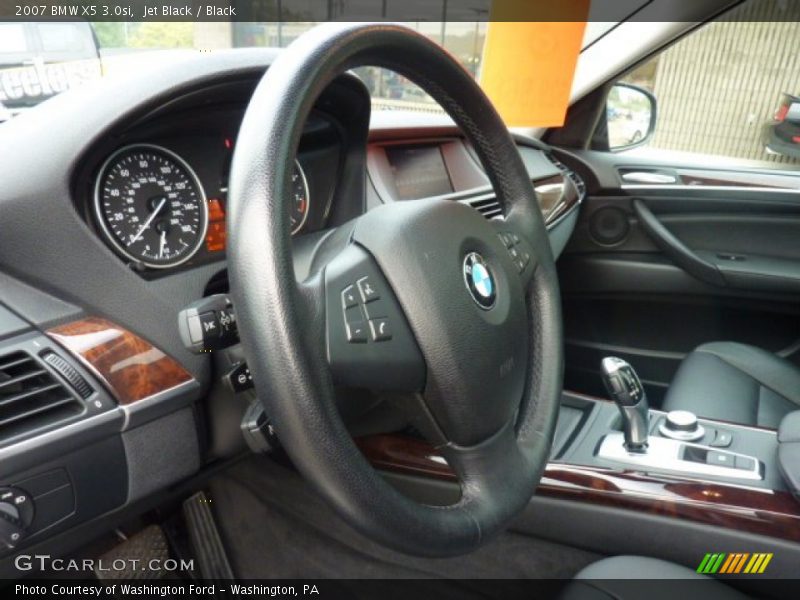 Jet Black / Black 2007 BMW X5 3.0si
