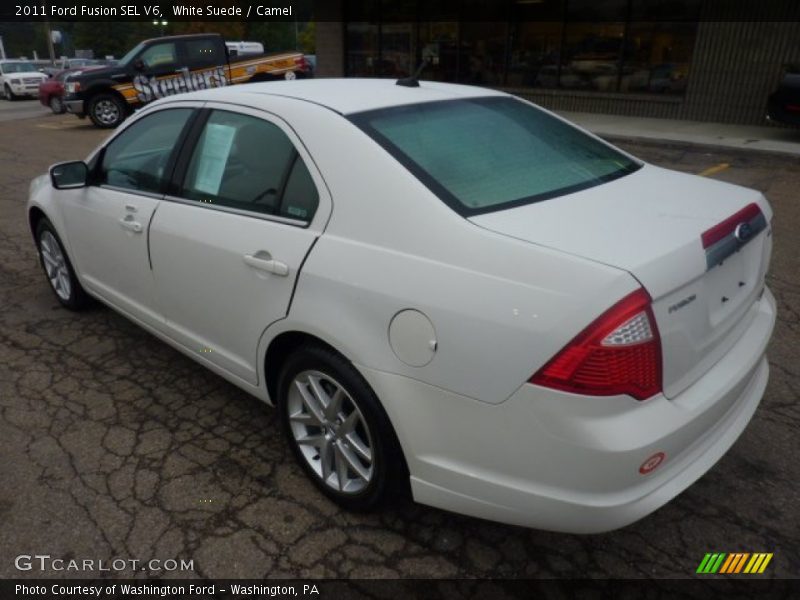 White Suede / Camel 2011 Ford Fusion SEL V6