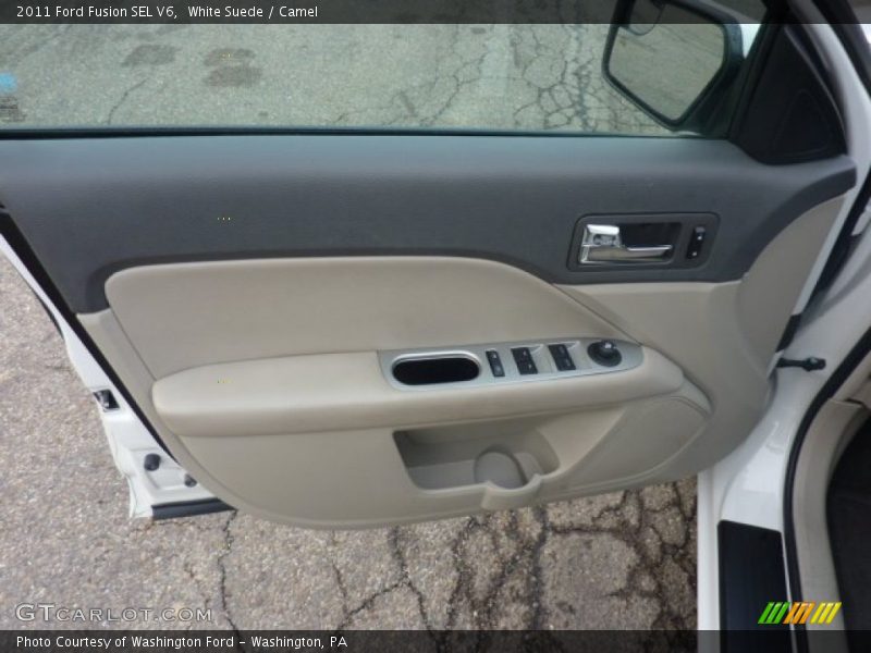 White Suede / Camel 2011 Ford Fusion SEL V6