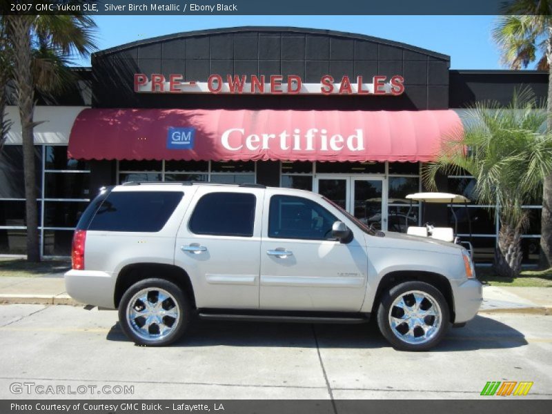Silver Birch Metallic / Ebony Black 2007 GMC Yukon SLE