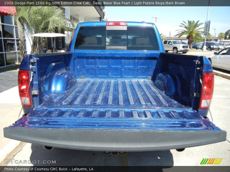 Deep Water Blue Pearl / Light Pebble Beige/Bark Brown 2009 Dodge Ram 1500 Big Horn Edition Crew Cab