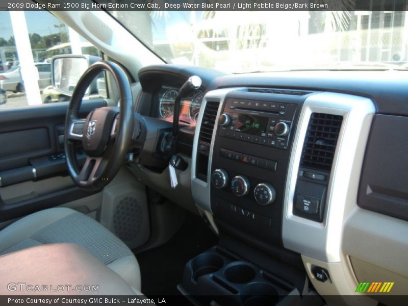 Deep Water Blue Pearl / Light Pebble Beige/Bark Brown 2009 Dodge Ram 1500 Big Horn Edition Crew Cab