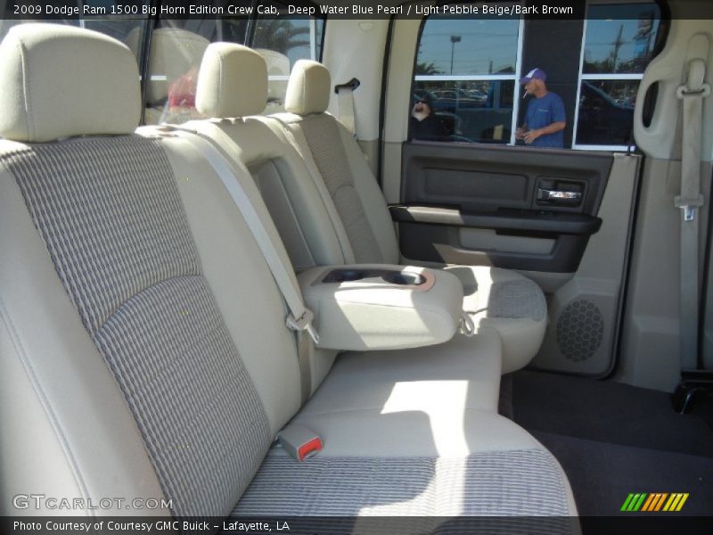 Deep Water Blue Pearl / Light Pebble Beige/Bark Brown 2009 Dodge Ram 1500 Big Horn Edition Crew Cab