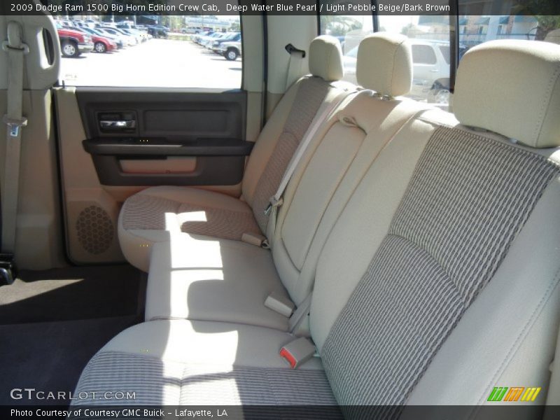 Deep Water Blue Pearl / Light Pebble Beige/Bark Brown 2009 Dodge Ram 1500 Big Horn Edition Crew Cab