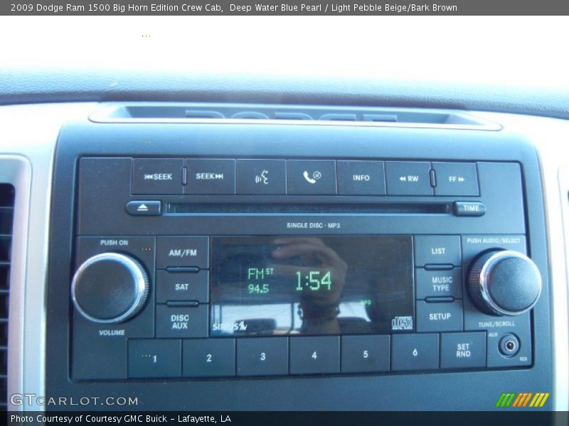 Deep Water Blue Pearl / Light Pebble Beige/Bark Brown 2009 Dodge Ram 1500 Big Horn Edition Crew Cab
