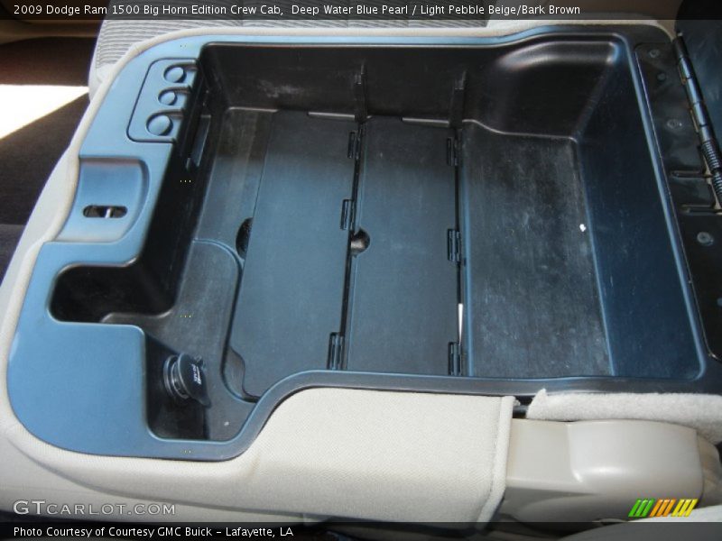 Deep Water Blue Pearl / Light Pebble Beige/Bark Brown 2009 Dodge Ram 1500 Big Horn Edition Crew Cab