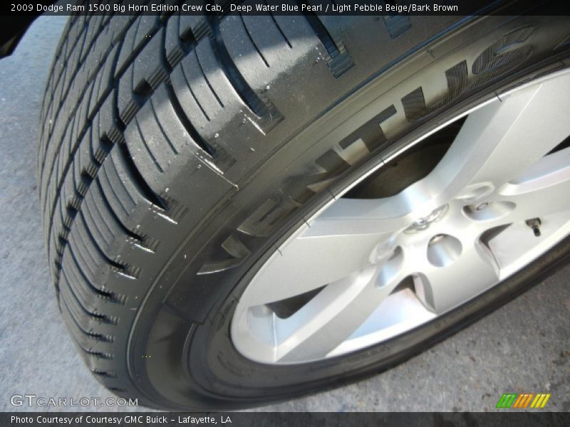 Deep Water Blue Pearl / Light Pebble Beige/Bark Brown 2009 Dodge Ram 1500 Big Horn Edition Crew Cab