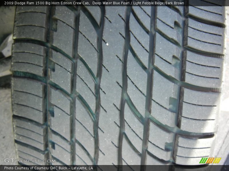 Deep Water Blue Pearl / Light Pebble Beige/Bark Brown 2009 Dodge Ram 1500 Big Horn Edition Crew Cab