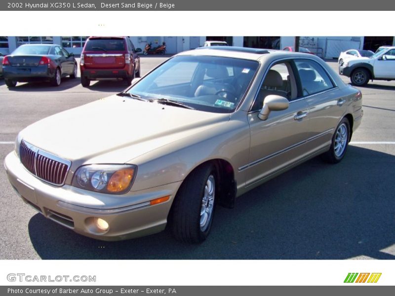 Desert Sand Beige / Beige 2002 Hyundai XG350 L Sedan