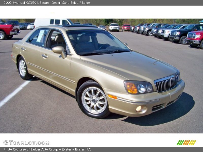Desert Sand Beige / Beige 2002 Hyundai XG350 L Sedan