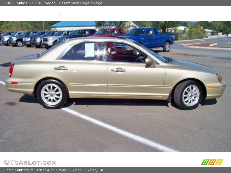 Desert Sand Beige / Beige 2002 Hyundai XG350 L Sedan