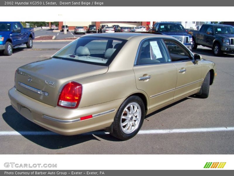 Desert Sand Beige / Beige 2002 Hyundai XG350 L Sedan
