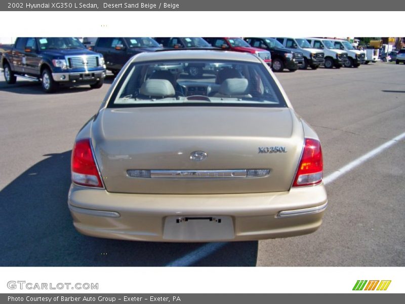 Desert Sand Beige / Beige 2002 Hyundai XG350 L Sedan