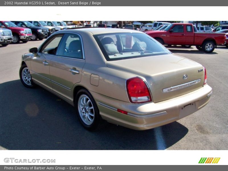 Desert Sand Beige / Beige 2002 Hyundai XG350 L Sedan