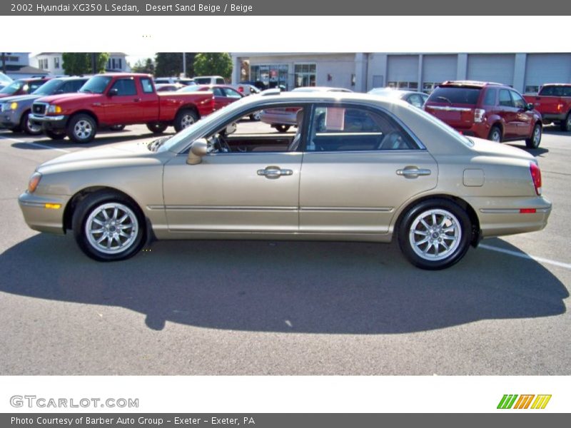 Desert Sand Beige / Beige 2002 Hyundai XG350 L Sedan