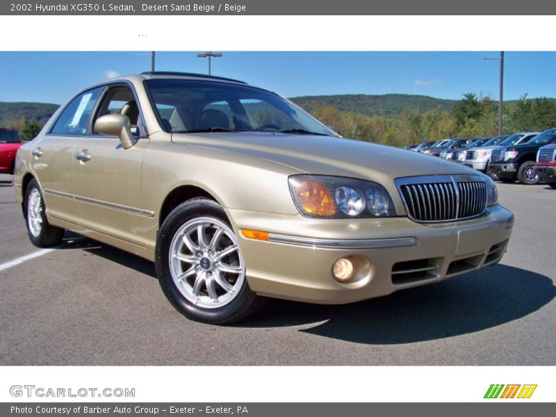 Desert Sand Beige / Beige 2002 Hyundai XG350 L Sedan
