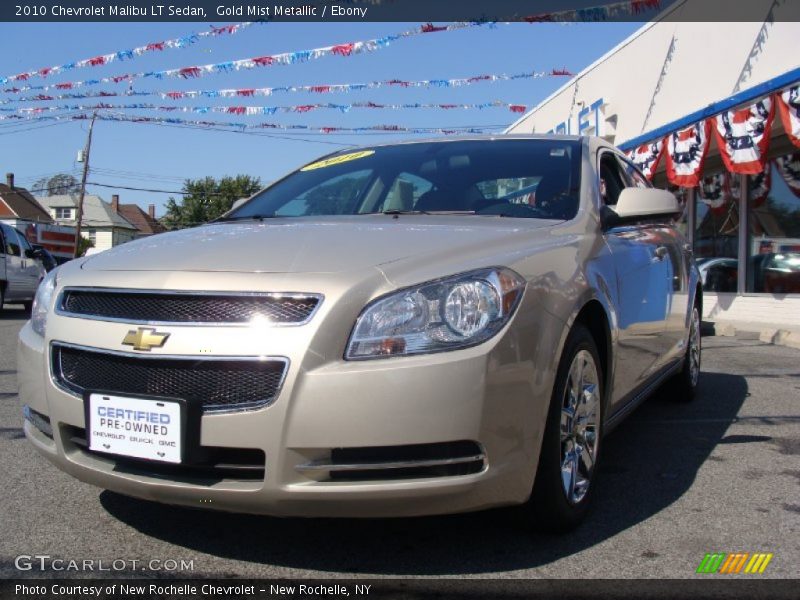 Gold Mist Metallic / Ebony 2010 Chevrolet Malibu LT Sedan