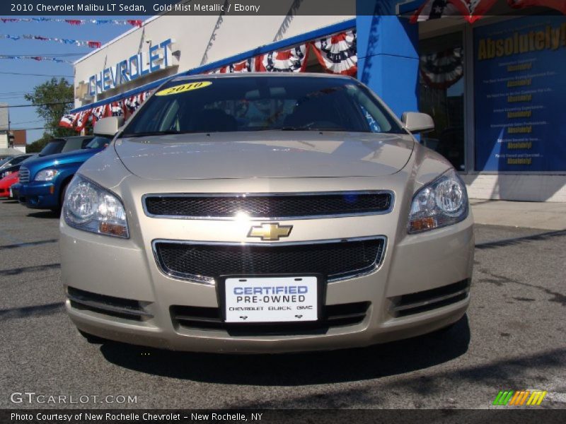 Gold Mist Metallic / Ebony 2010 Chevrolet Malibu LT Sedan