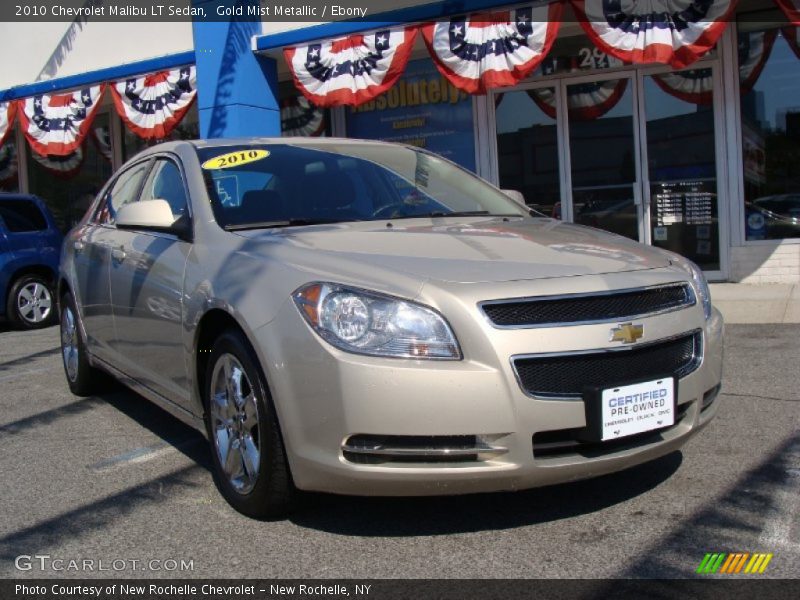 Gold Mist Metallic / Ebony 2010 Chevrolet Malibu LT Sedan