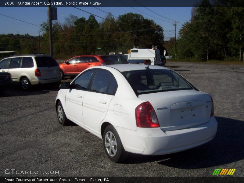 Nordic White / Gray 2006 Hyundai Accent GLS Sedan