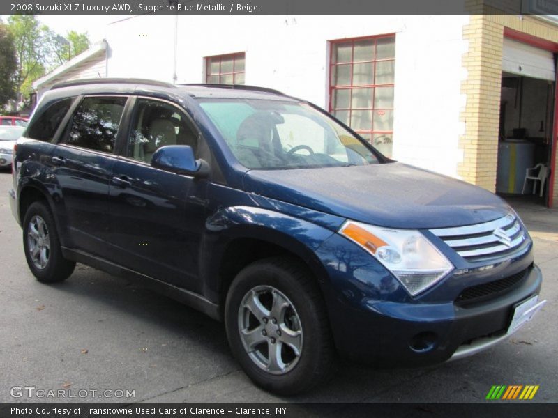 Sapphire Blue Metallic / Beige 2008 Suzuki XL7 Luxury AWD