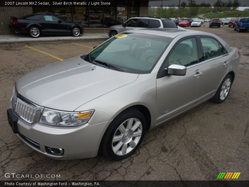 Silver Birch Metallic / Light Stone 2007 Lincoln MKZ Sedan