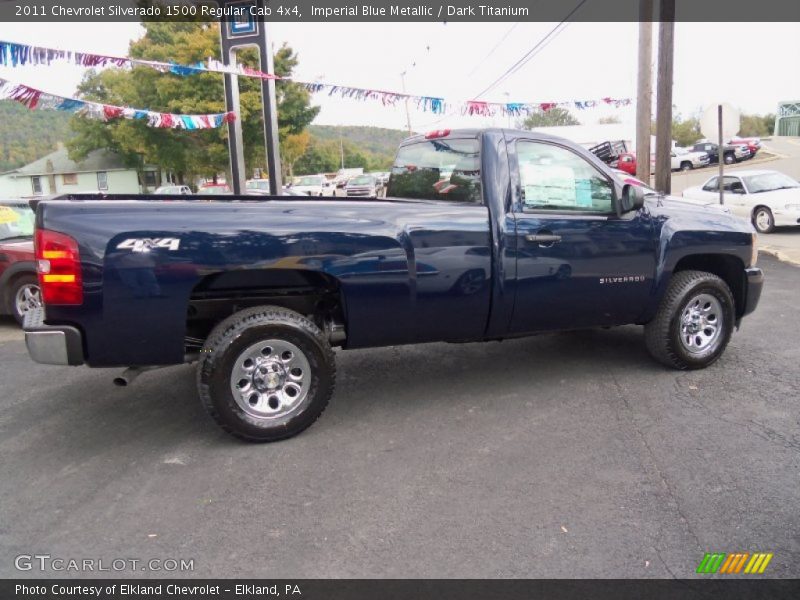 Imperial Blue Metallic / Dark Titanium 2011 Chevrolet Silverado 1500 Regular Cab 4x4