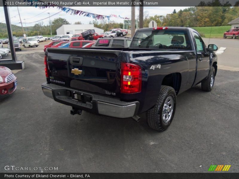 Imperial Blue Metallic / Dark Titanium 2011 Chevrolet Silverado 1500 Regular Cab 4x4