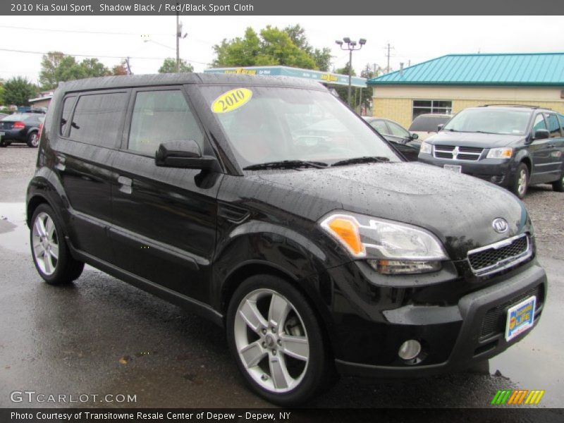 Shadow Black / Red/Black Sport Cloth 2010 Kia Soul Sport