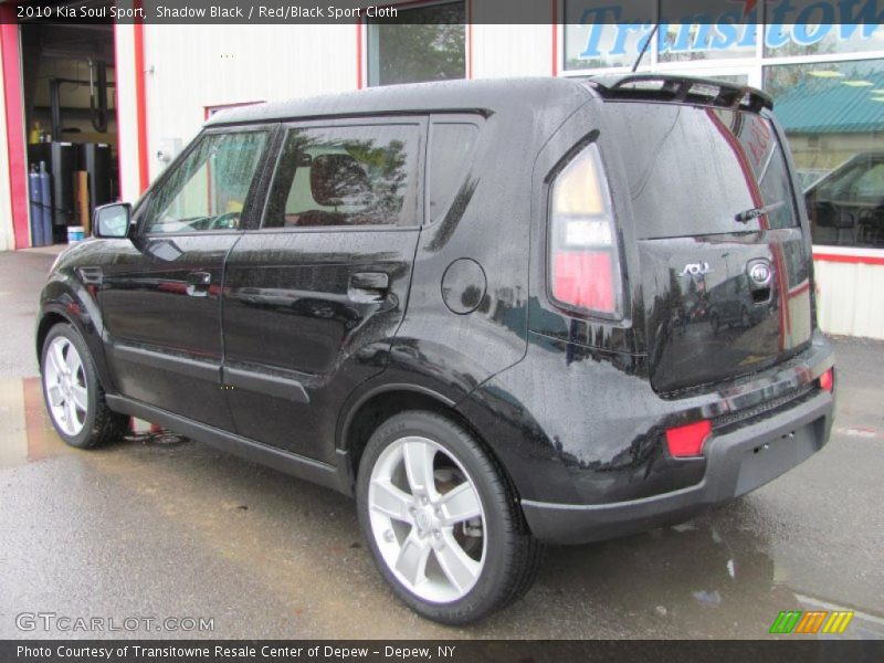 Shadow Black / Red/Black Sport Cloth 2010 Kia Soul Sport
