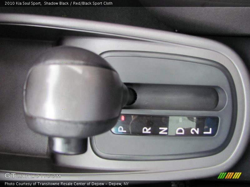 Shadow Black / Red/Black Sport Cloth 2010 Kia Soul Sport