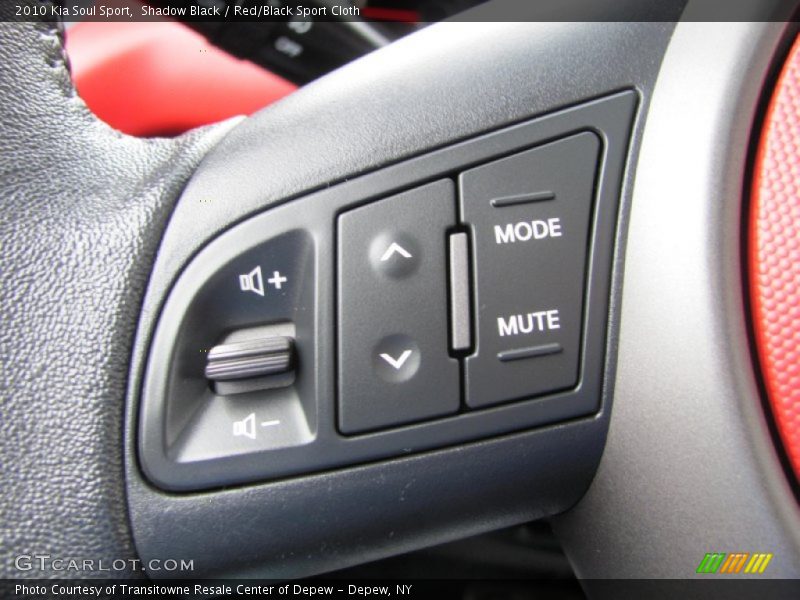 Shadow Black / Red/Black Sport Cloth 2010 Kia Soul Sport