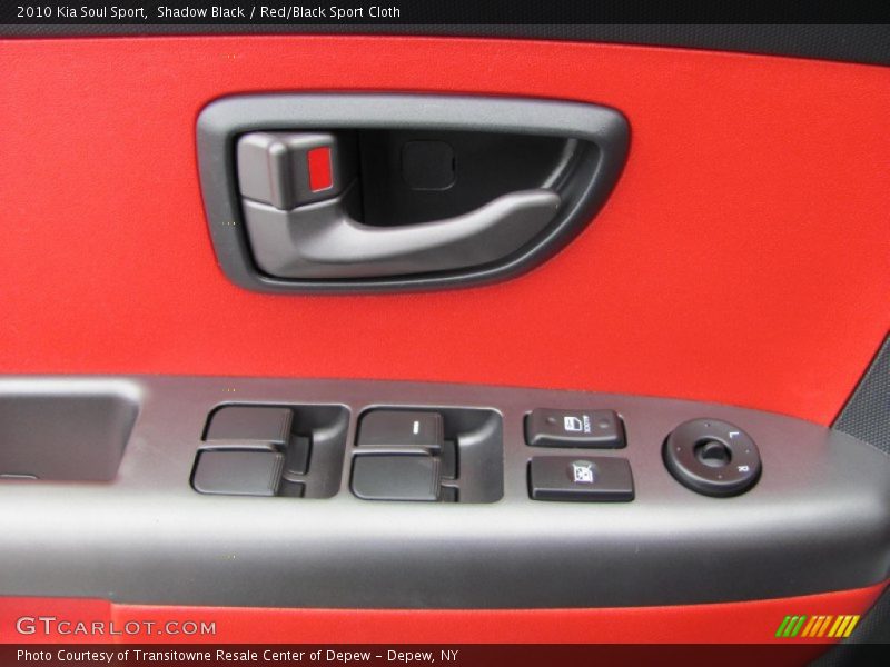 Shadow Black / Red/Black Sport Cloth 2010 Kia Soul Sport