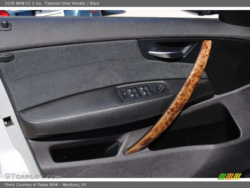 Titanium Silver Metallic / Black 2008 BMW X3 3.0si