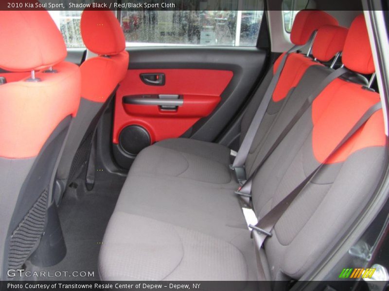 Shadow Black / Red/Black Sport Cloth 2010 Kia Soul Sport