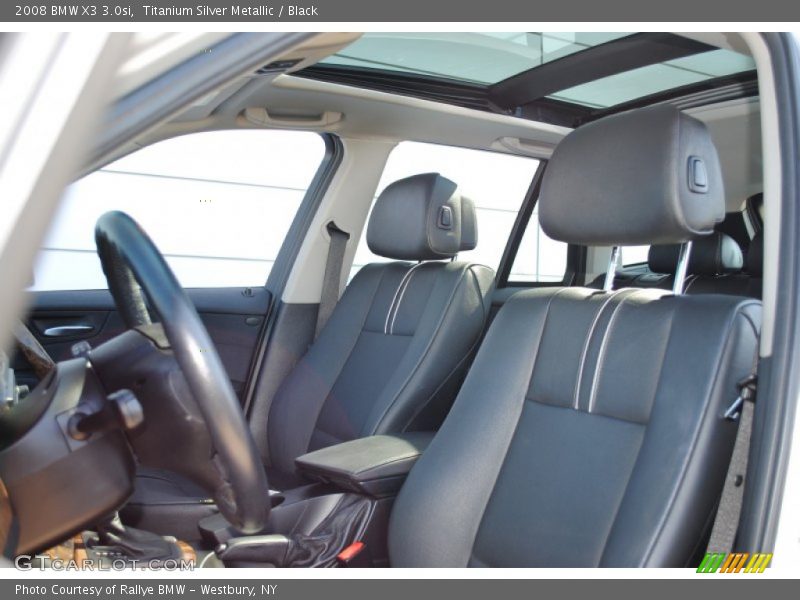 Titanium Silver Metallic / Black 2008 BMW X3 3.0si