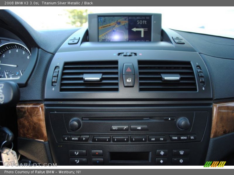 Titanium Silver Metallic / Black 2008 BMW X3 3.0si