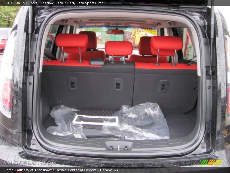 Shadow Black / Red/Black Sport Cloth 2010 Kia Soul Sport