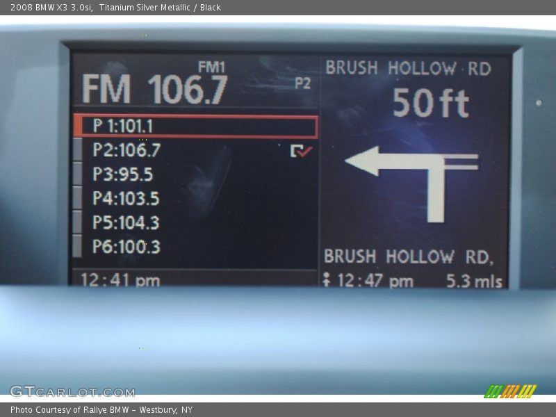 Titanium Silver Metallic / Black 2008 BMW X3 3.0si