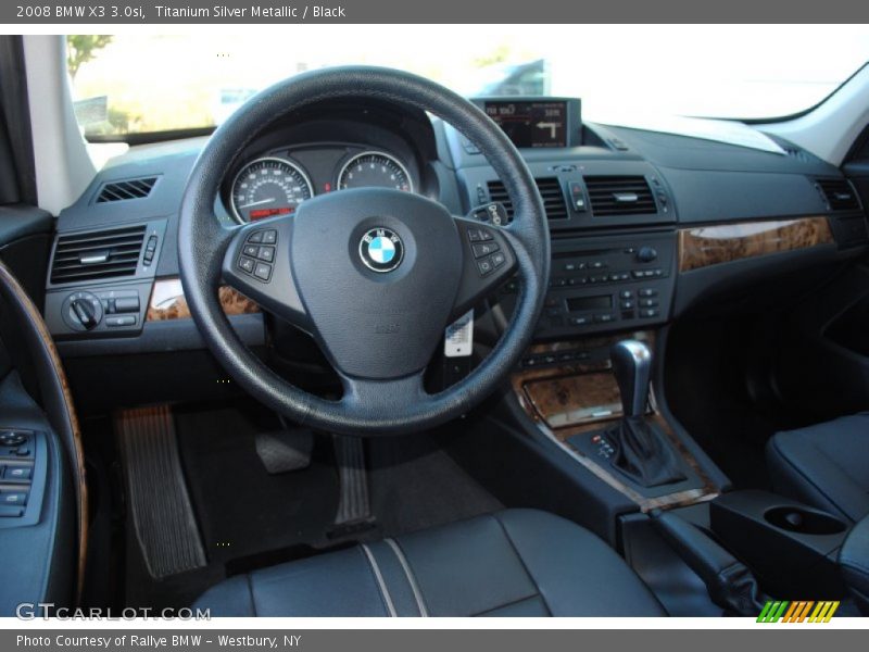 Titanium Silver Metallic / Black 2008 BMW X3 3.0si