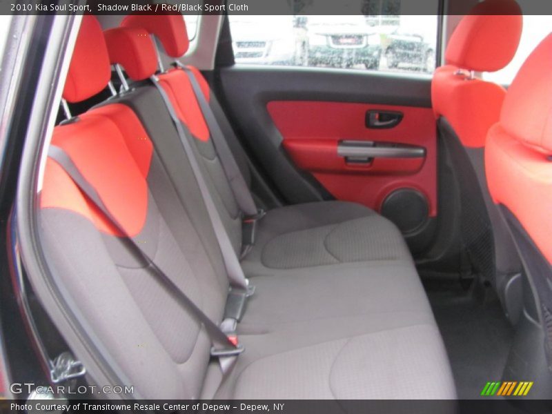 Shadow Black / Red/Black Sport Cloth 2010 Kia Soul Sport