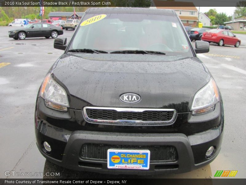 Shadow Black / Red/Black Sport Cloth 2010 Kia Soul Sport