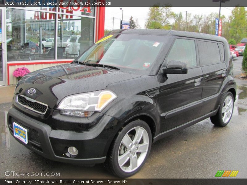 Shadow Black / Red/Black Sport Cloth 2010 Kia Soul Sport